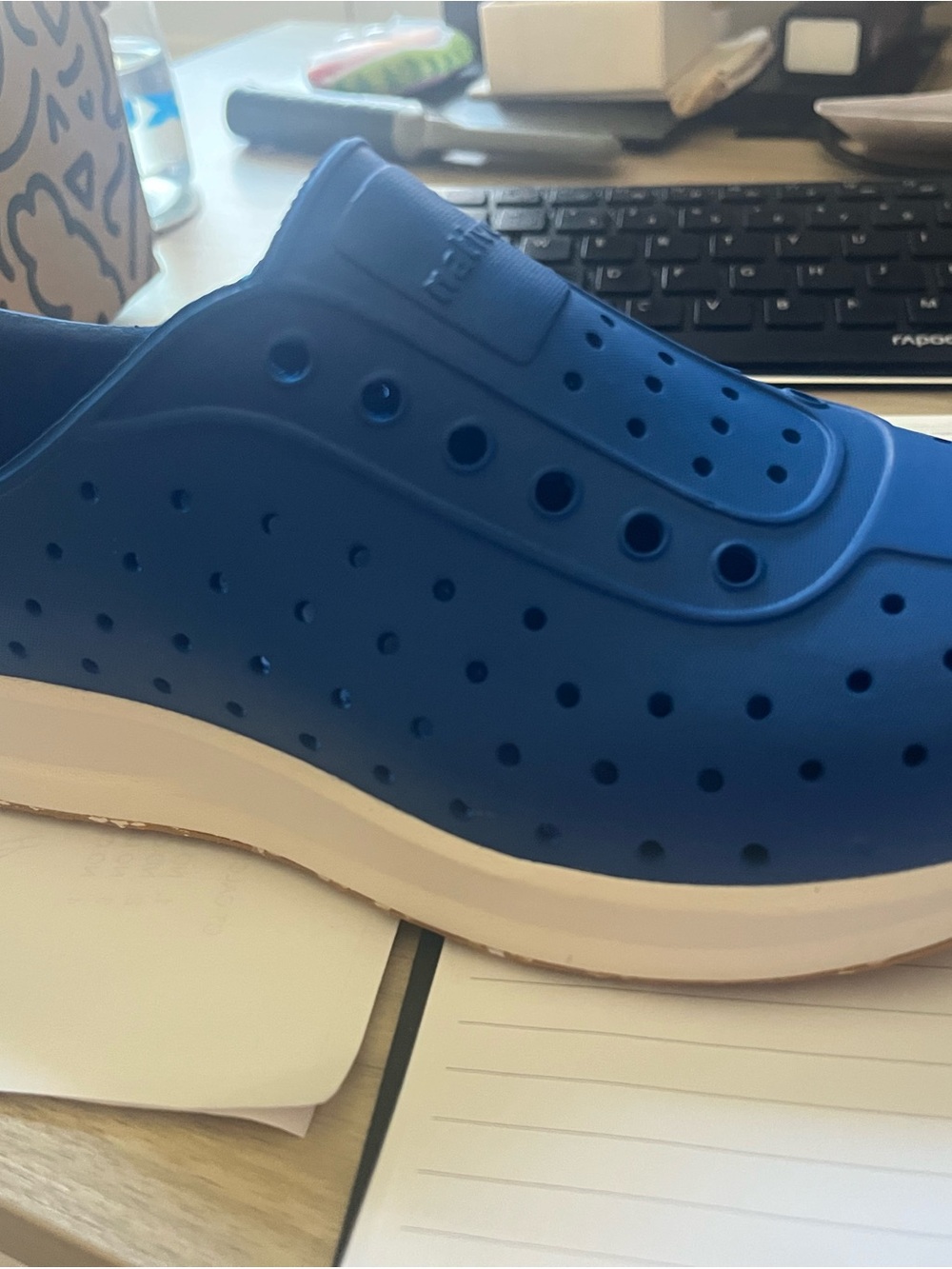 Native Shoes Boys Slip-On Robbie Sugarlite, Blue